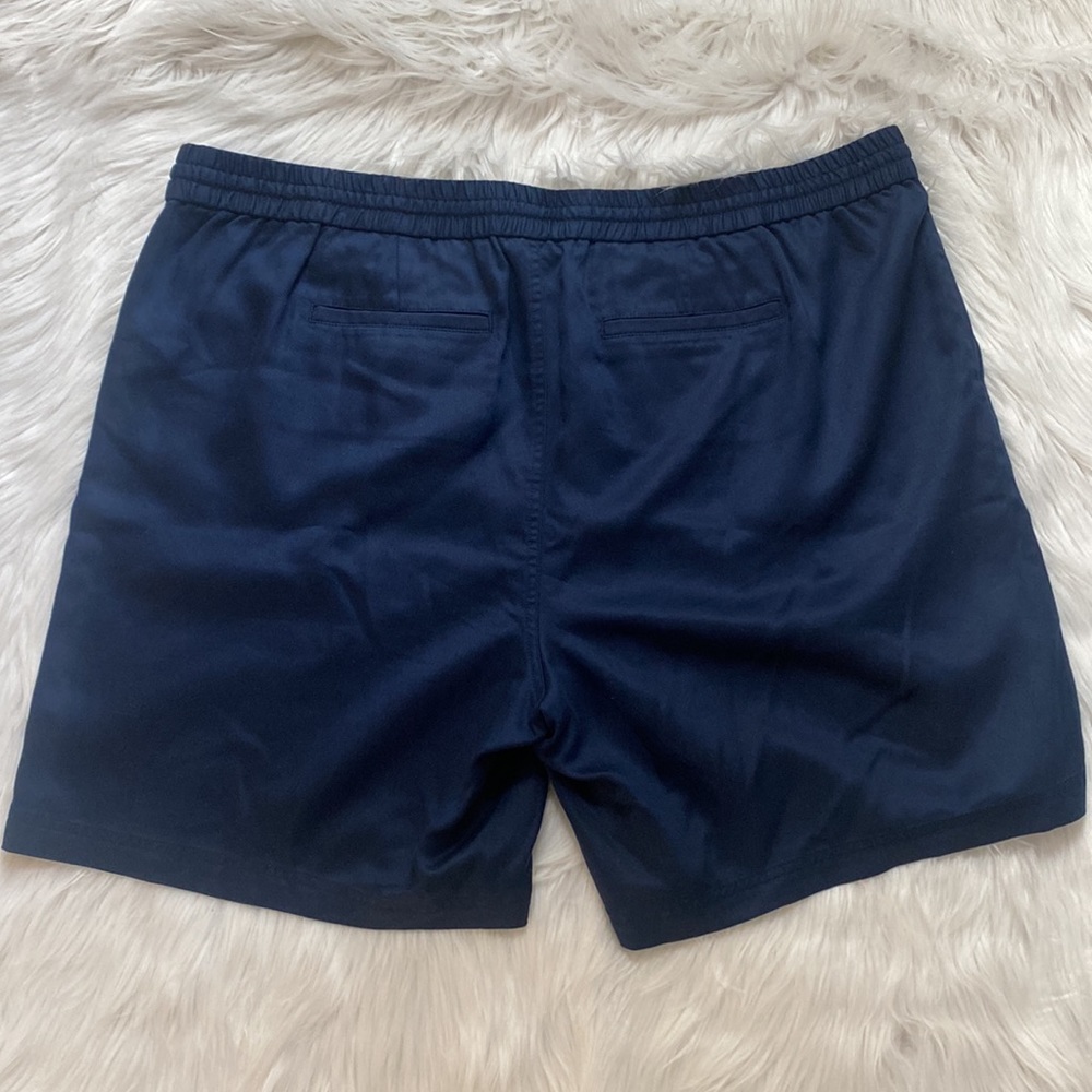 Lauren Ralph Lauren, Sz 20W, Dark Navy Blue Elastic Waste w/ tie wrap, 4-pockets - Picture 2 of 16